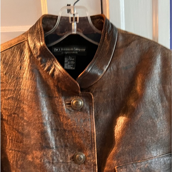 J. Peterman brown leather jacket - Picture 3 of 6